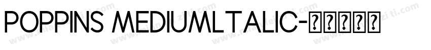poppins mediumltalic字体转换